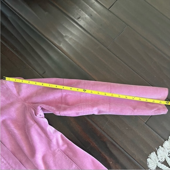 Classique Entier Pink 100% Suede Jacket/Shirt Size Small - Picture 5 of 9
